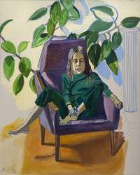 Alice Neel, Olivia with the Rubber Plant