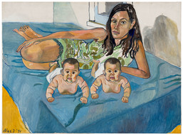 Alice Neel, Nancy and the Twins (5 Months)