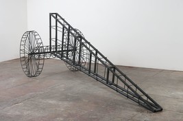 Evan Holloway, Untitled (wheeled triangle)