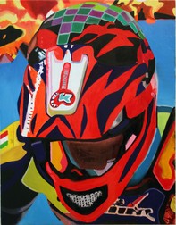 Malcolm Morley, Head in helmet