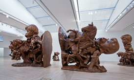 Paul McCarthy, White Snow, Wood Sculptures